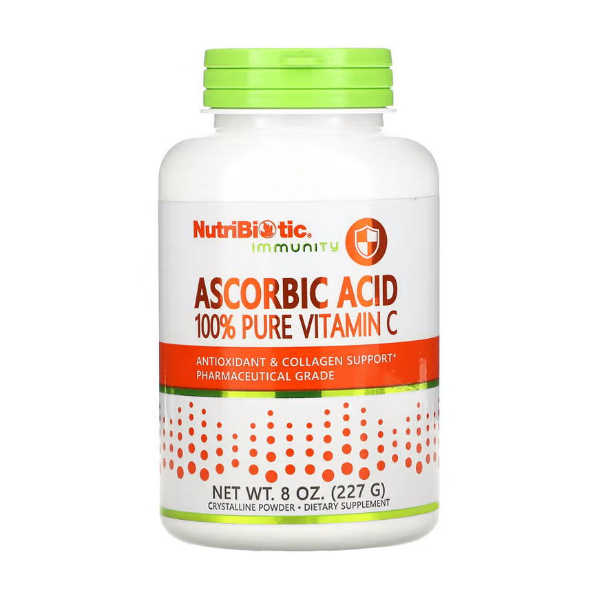 Аскорбінова кислота NutriBiotic Ascorbic Acid 100% Pure Vitamin C в порошку, 227 г